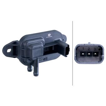 Capteur, pression des gaz échappement HELLA 6PP 009 409-571 pour FIAT ULYSSE 2.2 JTD - 128cv