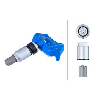 Capteur de roue, syst de controle de pression des pneus HELLA 6PP 358 139-001 pour MERCEDES-BENZ CLASSE C 2.7 - 240cv