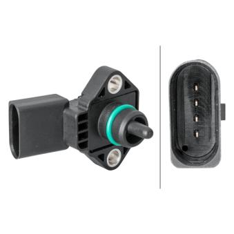 Capteur, pression de suralimentation HELLA 6PP 358 152-011 pour VOLKSWAGEN SCIROCCO 1.9 TDI - 110cv