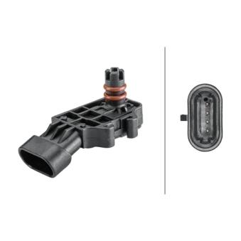 Capteur, pression de suralimentation HELLA 6PP 358 152-121 pour RENAULT R19 1.3 CDTI - 75cv