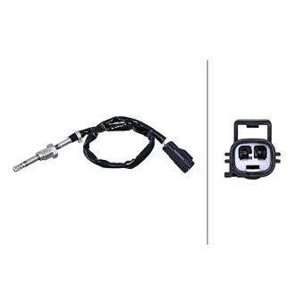Capteur, température des gaz HELLA 6PT 010 376-401 pour VOLVO V70 2.4 CDI - 122cv