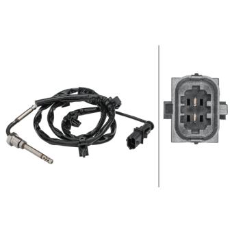 Capteur, température des gaz HELLA OEM 0855460