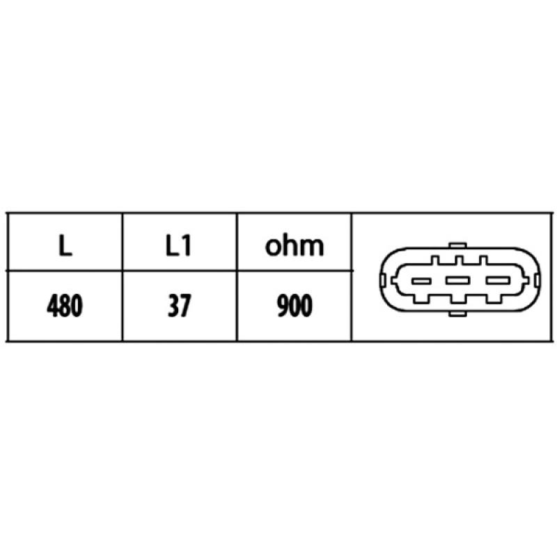 Capteur d'angle, vilebrequin HELLA 6PU 009 146-461 - Visuel 1