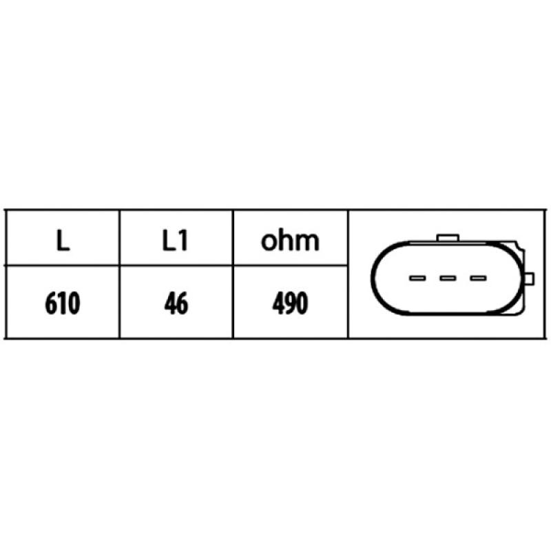 Capteur d'angle, vilebrequin HELLA 6PU 009 146-541 - Visuel 1