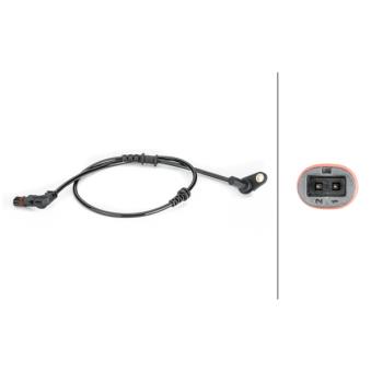Capteur, vitesse de roue avant gauche HELLA OEM 2125400117