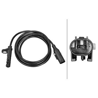 Capteur, vitesse de roue arrière droit HELLA 6PU 358 217-121 pour MERCEDES-BENZ SPRINTER 515 CDI 4x4 - 150cv