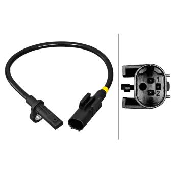 Capteur, vitesse de roue HELLA 6PU 358 217-161 pour MERCEDES-BENZ GLS 500 4-matic - 456cv