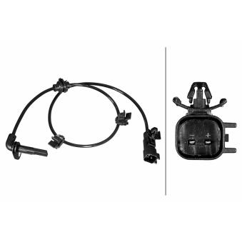 Capteur, vitesse de roue HELLA 6PU 358 217-591 pour SEAT LEON 1.7 CDTI - 110cv