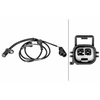 Capteur, vitesse de roue HELLA 6PU 358 218-421 pour VOLVO XC90 2.4 D5 AWD - 200cv