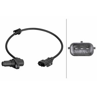 Capteur d'angle, vilebrequin HELLA 6PU 358 381-521 pour KIA CEED 1.4 LPG - 97cv