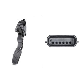 Capteur, position d'accelerateur HELLA 6PV 009 978-761 pour NISSAN QASHQAI 1.5 dCi - 110cv