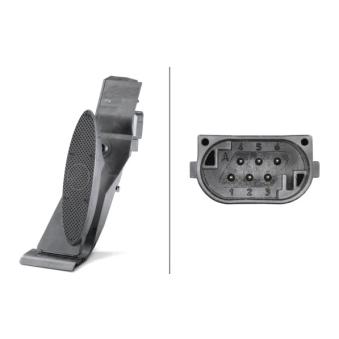 Capteur, position d'accelerateur HELLA OEM 6786283