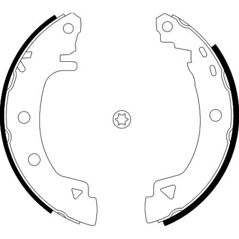 Jeu de mâchoires de frein HELLA 8DB 355 001-061 - Visuel 1