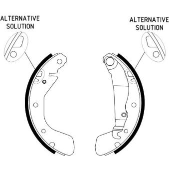 Jeu de mâchoires de frein HELLA OEM ND1464