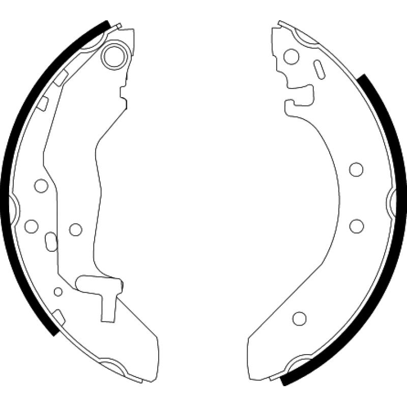 Jeu de mâchoires de frein HELLA 8DB 355 001-321 - Visuel 1