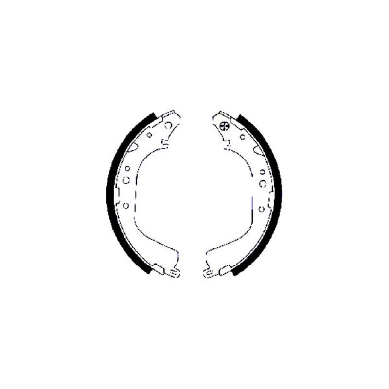 Jeu de mâchoires de frein HELLA 8DB 355 002-131 - Visuel 1