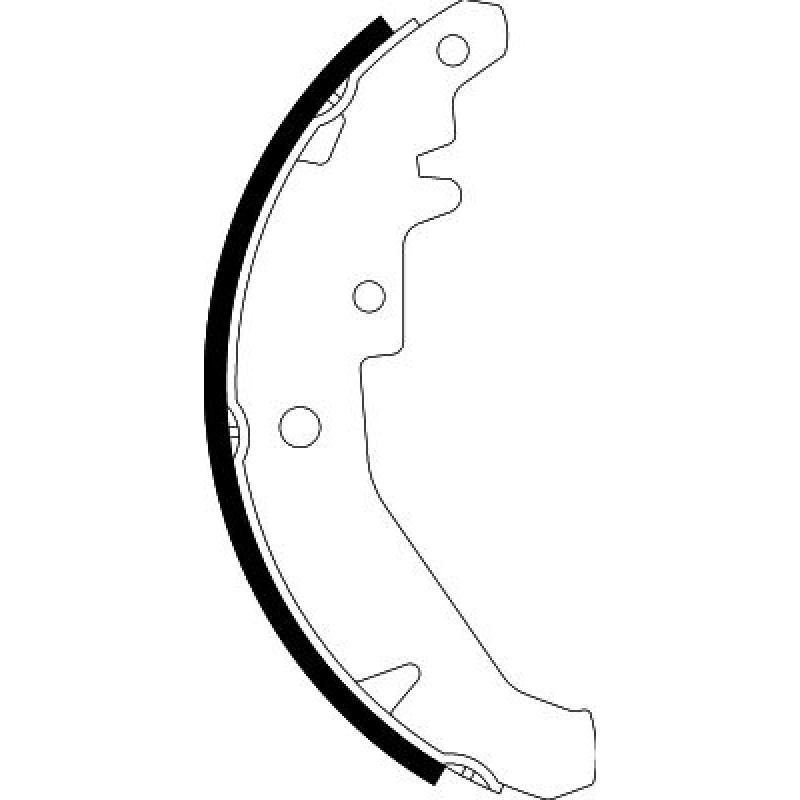 Jeu de mâchoires de frein HELLA 8DB 355 002-741 - Visuel 1