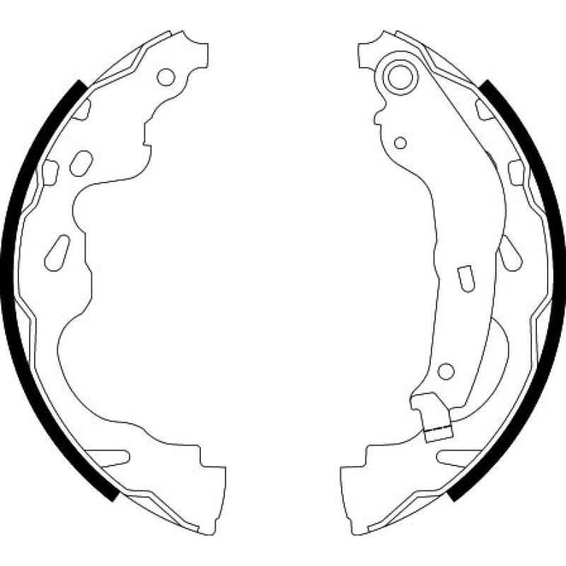 Jeu de mâchoires de frein HELLA 8DB 355 002-891 - Visuel 1