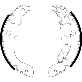 Jeu de mâchoires de frein HELLA OEM 4241N3