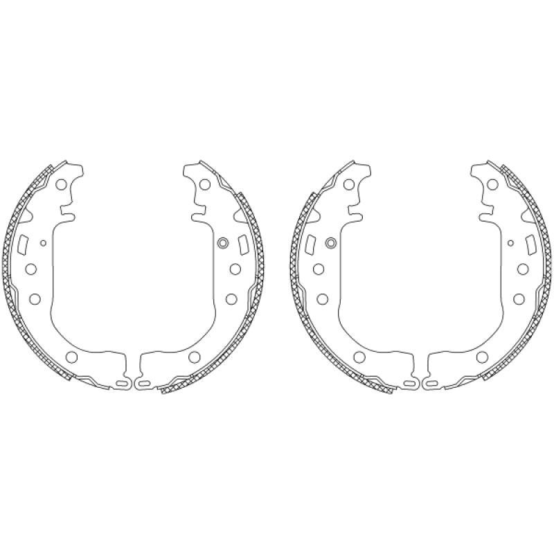 Kit de freins arrière (prémontés) HELLA 8DB 355 003-441 - Visuel 1