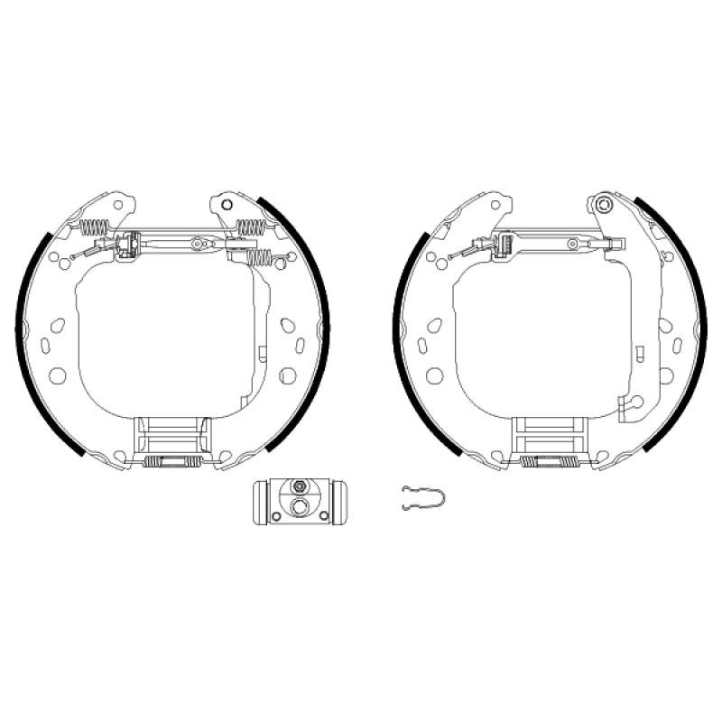 Kit de freins arrière (prémontés) HELLA 8DB 355 004-861 - Visuel 1