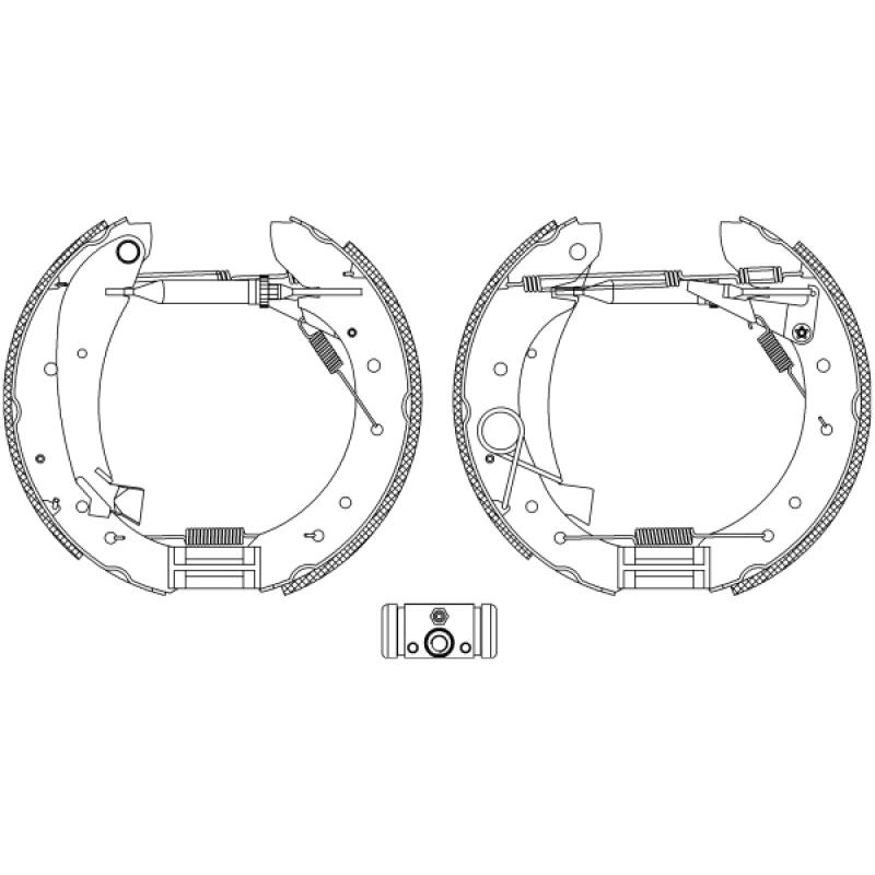 Kit de freins arrière (prémontés) HELLA 8DB 355 005-281 - Visuel 1