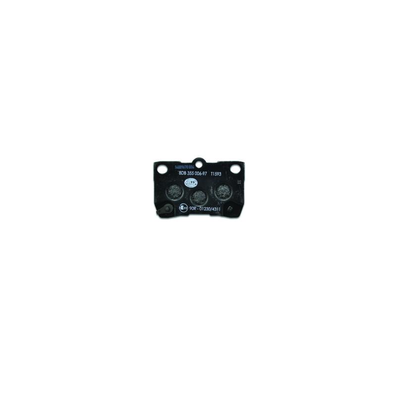 Jeu de 4 plaquettes de frein arrière HELLA 8DB 355 006-971 - Visuel 1