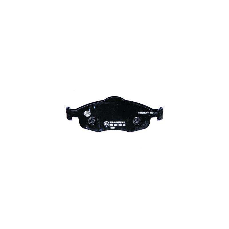 Jeu de 4 plaquettes de frein avant HELLA 8DB 355 007-751 - Visuel 1