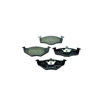 Jeu de 4 plaquettes de frein avant HELLA 8DB 355 007-891 pour VOLKSWAGEN POLO 75 1.6 4motion - 75cv