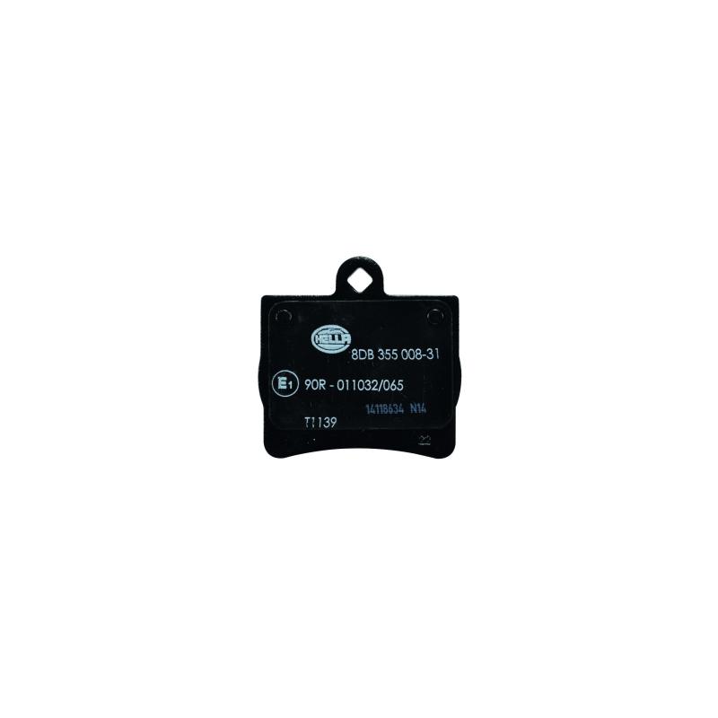 Jeu de 4 plaquettes de frein arrière HELLA 8DB 355 008-311 - Visuel 1
