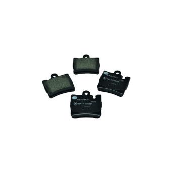 Jeu de 4 plaquettes de frein arrière HELLA [8DB 355 008-711]