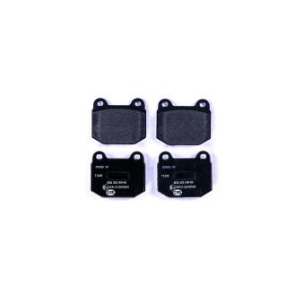 Jeu de 4 plaquettes de frein avant HELLA 8DB 355 009-061