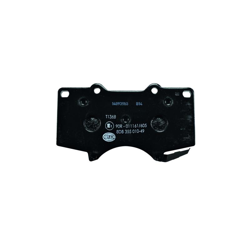 Jeu de 4 plaquettes de frein avant HELLA 8DB 355 010-491 - Visuel 1
