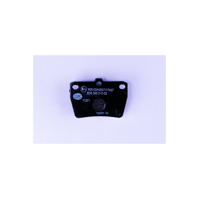 Jeu de 4 plaquettes de frein arrière HELLA 8DB 355 010-521 - Visuel 1