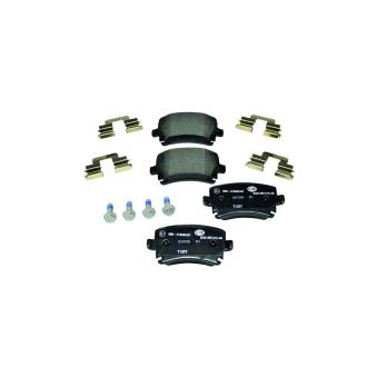 Jeu de 4 plaquettes de frein arrière HELLA OEM 8E0698451F