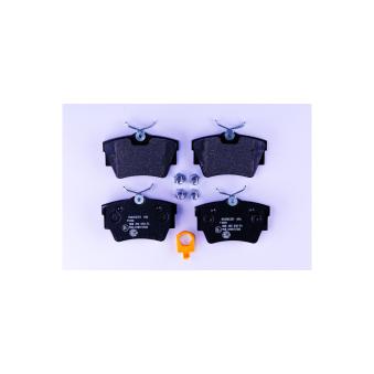 Jeu de 4 plaquettes de frein arrière HELLA 8DB 355 010-761 pour RENAULT CLIO 1.6 D - 125cv