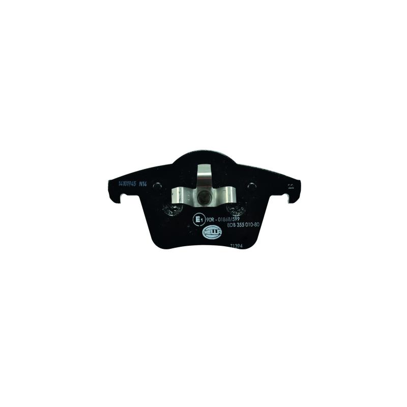 Jeu de 4 plaquettes de frein arrière HELLA 8DB 355 010-801 - Visuel 2