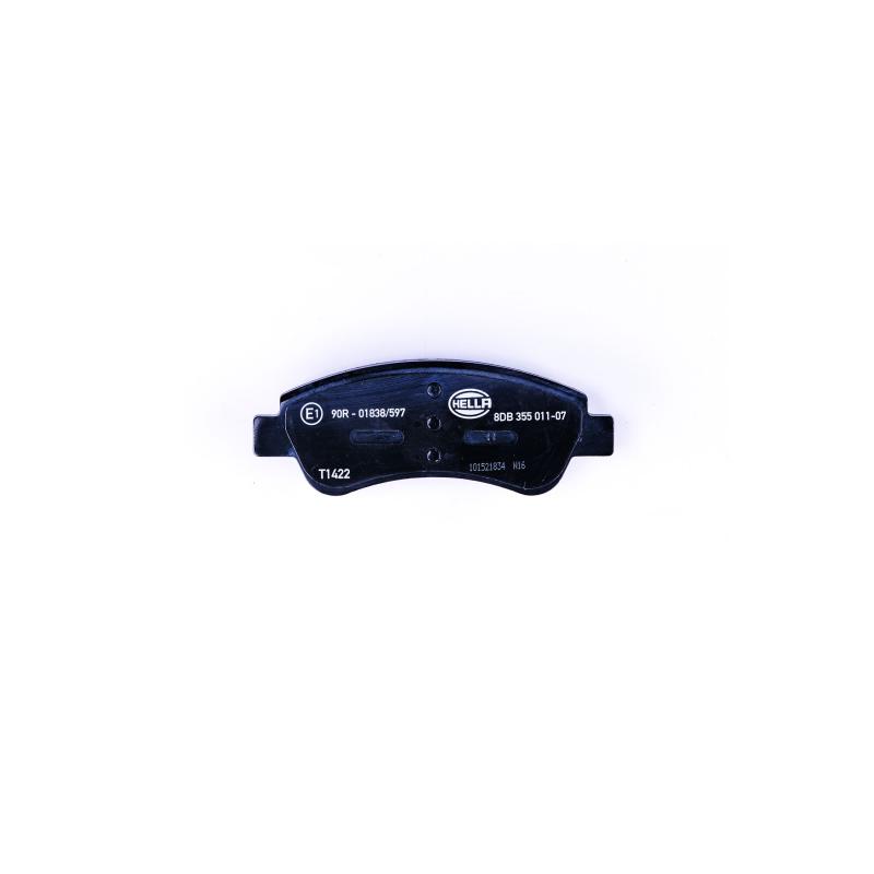 Jeu de 4 plaquettes de frein avant HELLA 8DB 355 011-071 - Visuel 1