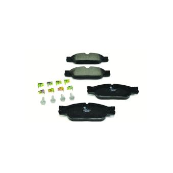 Jeu de 4 plaquettes de frein avant HELLA [8DB 355 012-251]