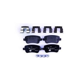 Jeu de 4 plaquettes de frein arrière HELLA OEM 77364168 Jeu de 4 plaquettes de frein arrière HELLA OEM 77364168