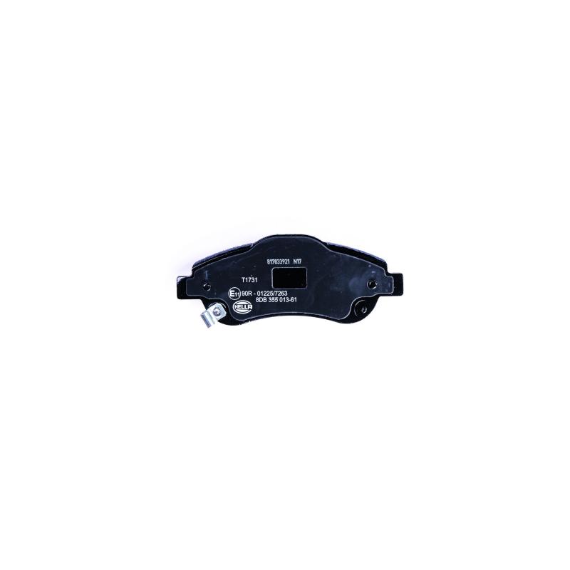 Jeu de 4 plaquettes de frein avant HELLA 8DB 355 013-611 - Visuel 1