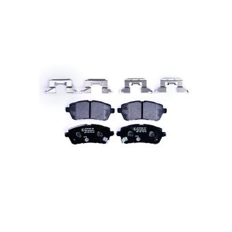 Jeu de 4 plaquettes de frein avant HELLA OEM 04465B1191