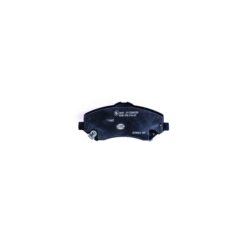 Jeu de 4 plaquettes de frein avant HELLA 8DB 355 014-231 - Visuel 1