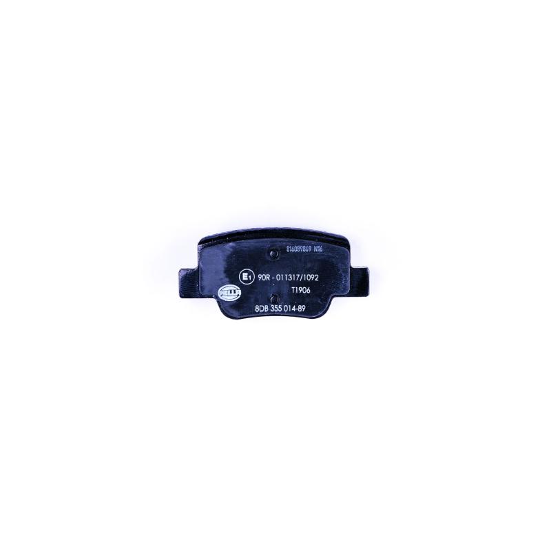 Jeu de 4 plaquettes de frein arrière HELLA 8DB 355 014-891 - Visuel 1