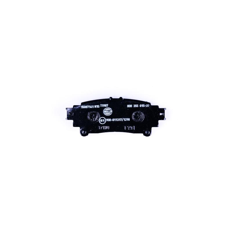 Jeu de 4 plaquettes de frein arrière HELLA 8DB 355 015-371 - Visuel 1