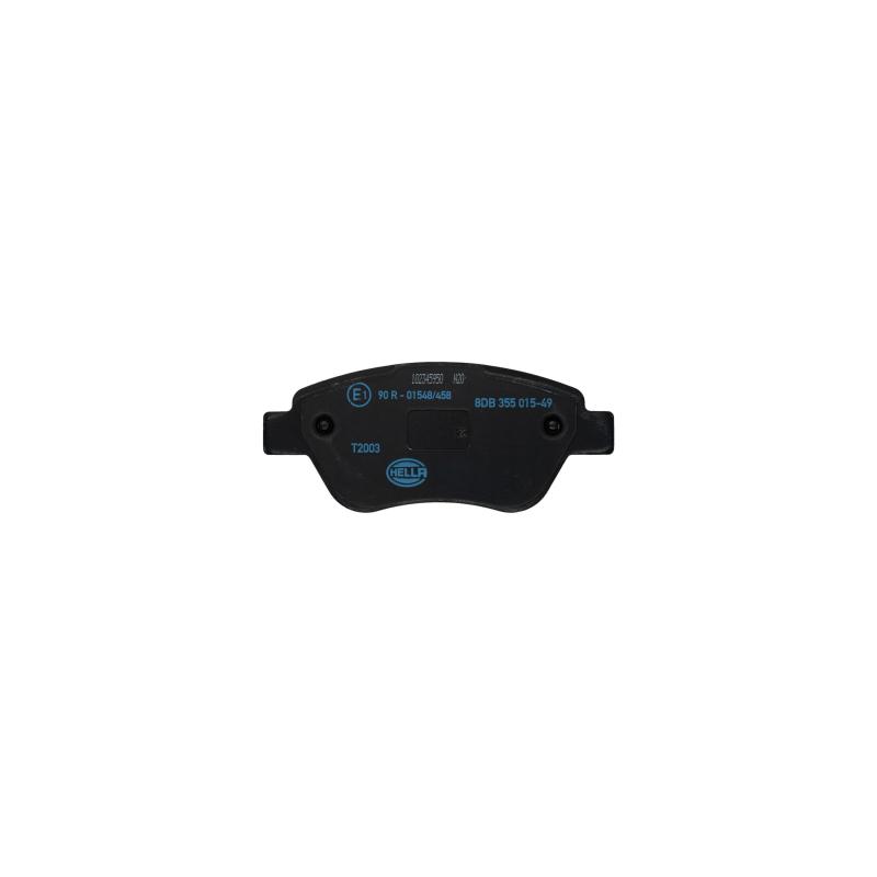 Jeu de 4 plaquettes de frein avant HELLA 8DB 355 015-491 - Visuel 1