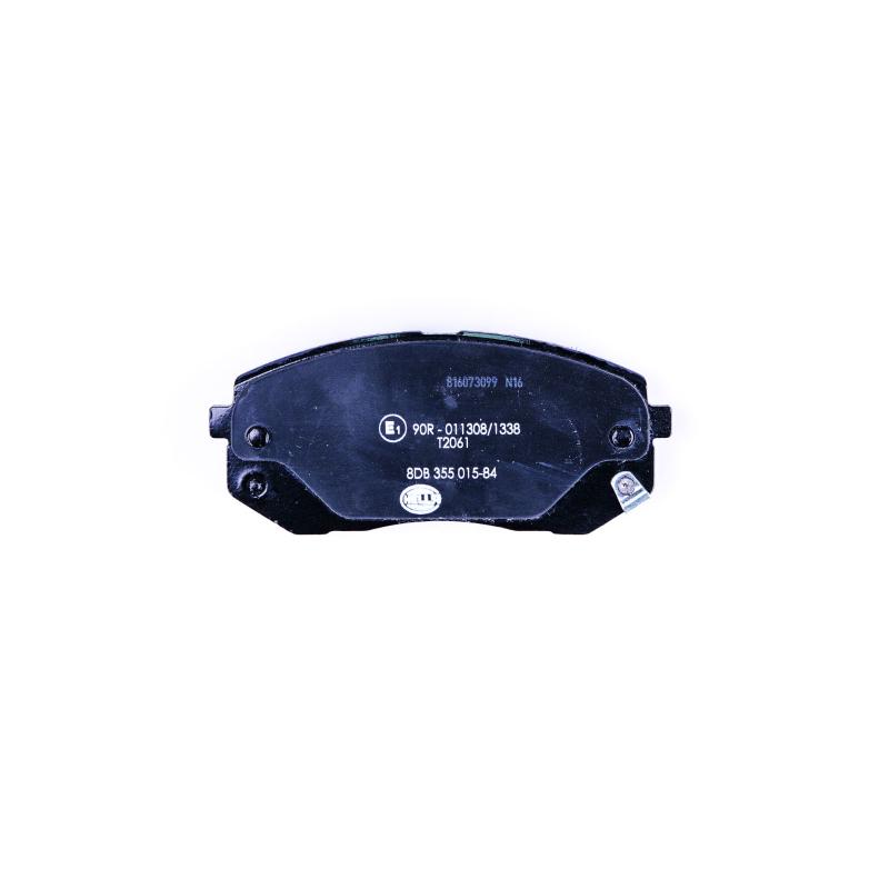 Jeu de 4 plaquettes de frein avant HELLA 8DB 355 015-841 - Visuel 1