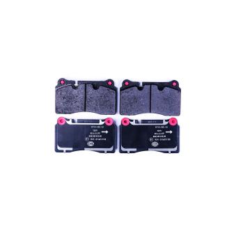 Jeu de 4 plaquettes de frein avant HELLA [8DB 355 015-891]