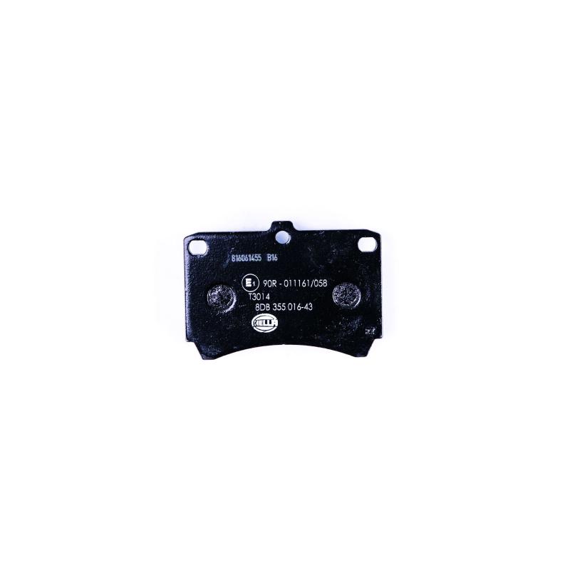 Jeu de 4 plaquettes de frein avant HELLA 8DB 355 016-431 - Visuel 1