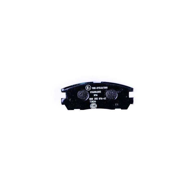 Jeu de 4 plaquettes de frein arrière HELLA 8DB 355 016-621 - Visuel 1